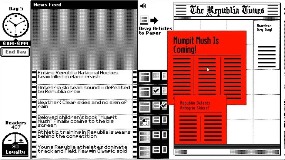 Capture d'écran de l'article