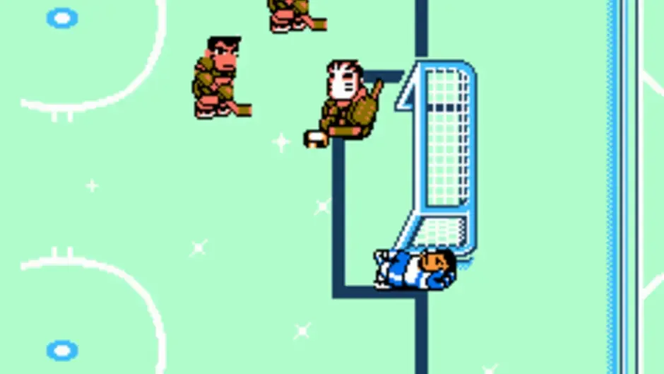 Go-Go! Nekketsu Hockey Club Slip-and-Slide Madness, captura de tela 2