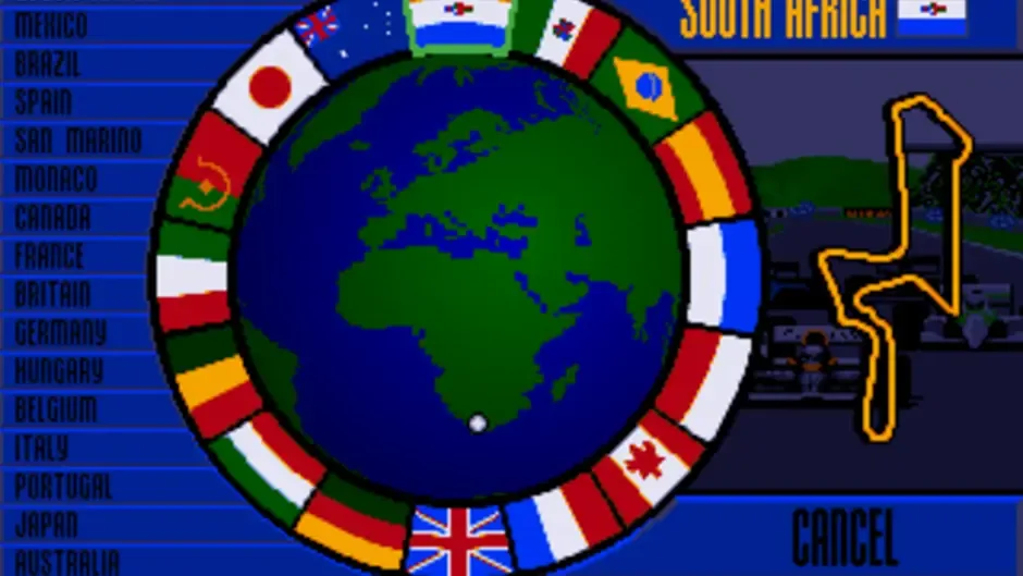 Nigel Mansell's World Championship Racing, captura de tela 3