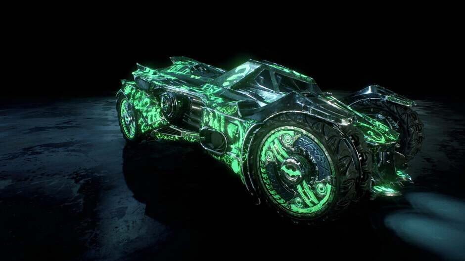 Batman: Arkham Knight - Riddler Themed Batmobile Skin Screenshot