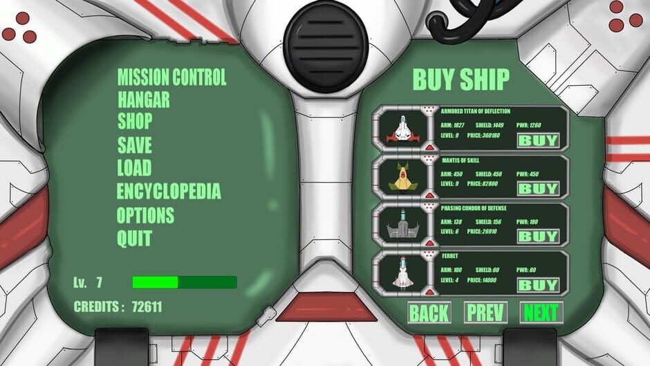 Spacefighter Rukia screenshot