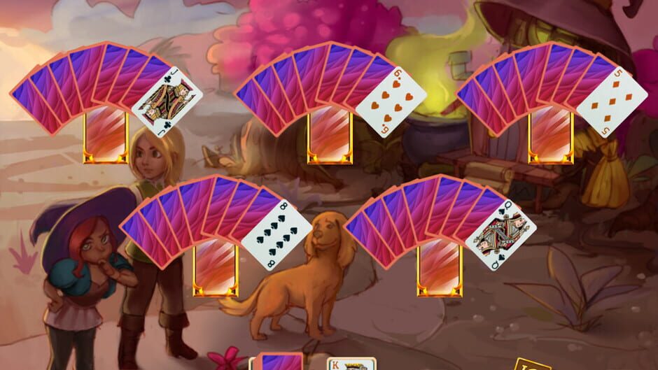 Sweet Solitaire: School Witch Screenshot