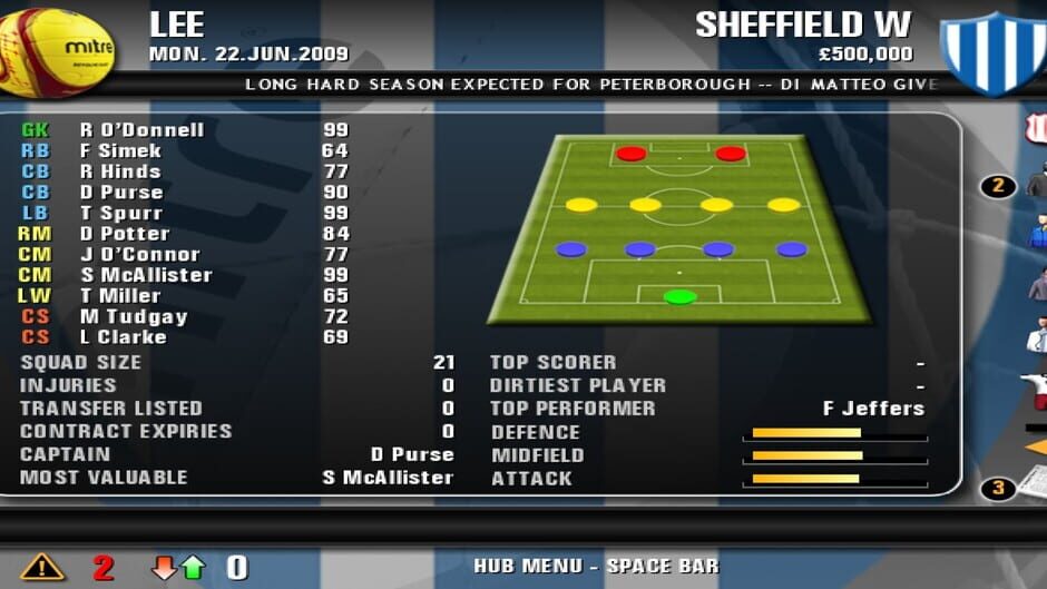 Premier Manager 10 Screenshot