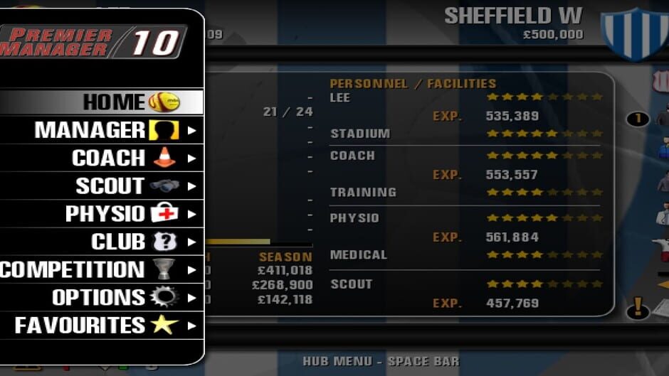 Premier Manager 10 Screenshot