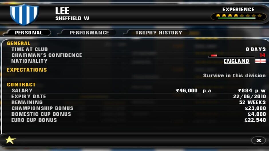 Premier Manager 10 Screenshot