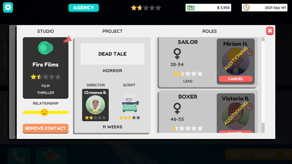 Actor Tycoon 2 Screenshot