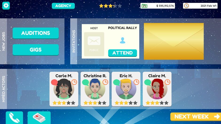 Actor Tycoon 2 Screenshot