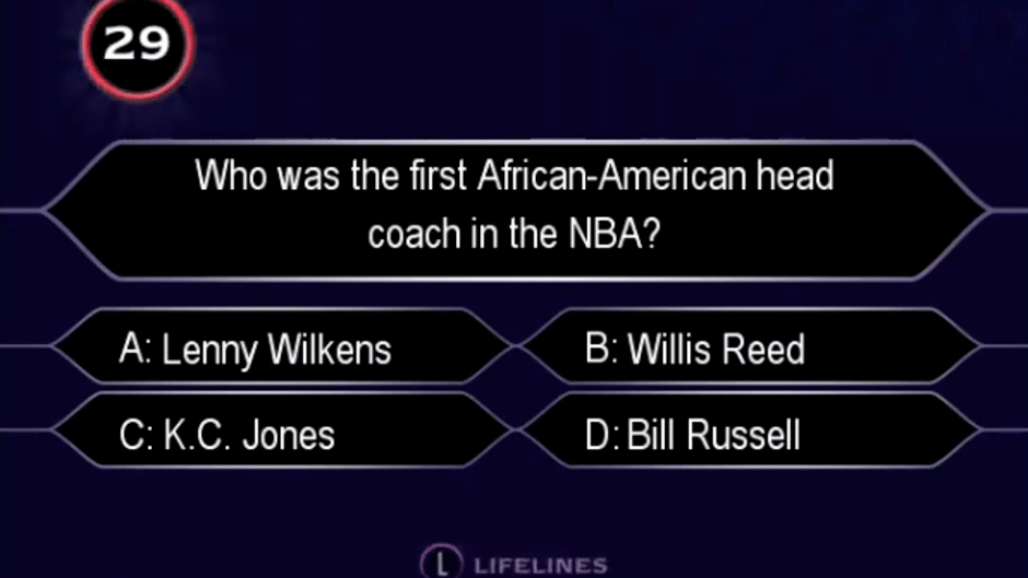 Who Wants to Be a Millionaire: Sports Edition Screenshot