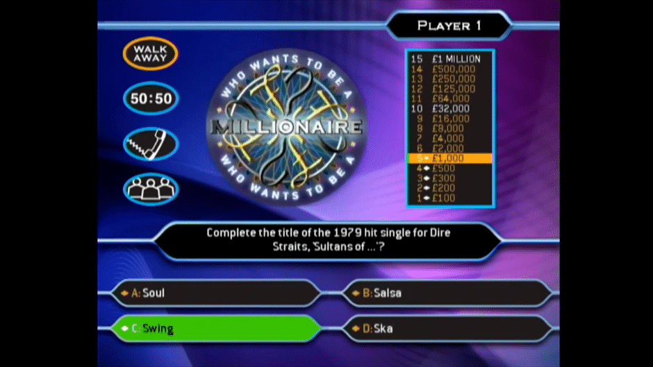 Who Wants to Be a Millionaire: 1st Edition Screenshot