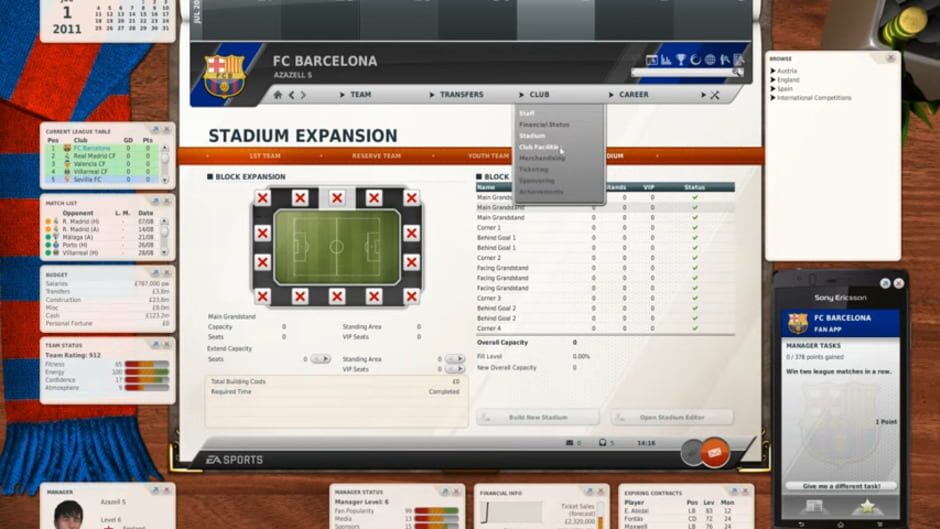 FIFA Manager 12 screenshot 1