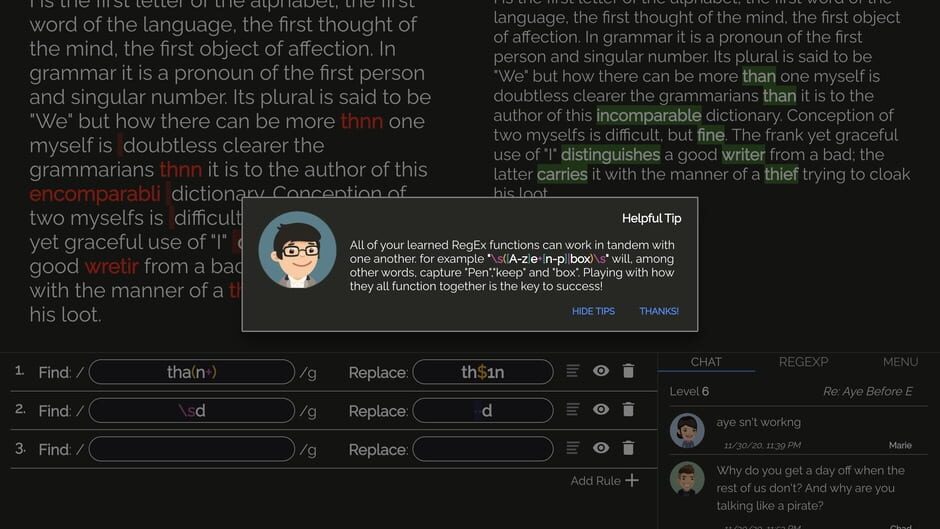 Copy Editor Screenshot