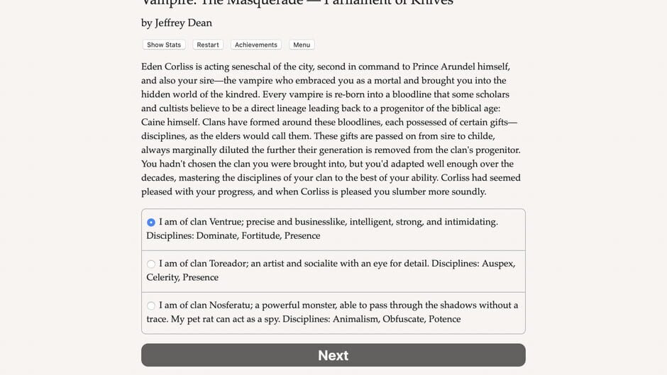 Vampire: The Masquerade - Parliament of Knives Screenshot