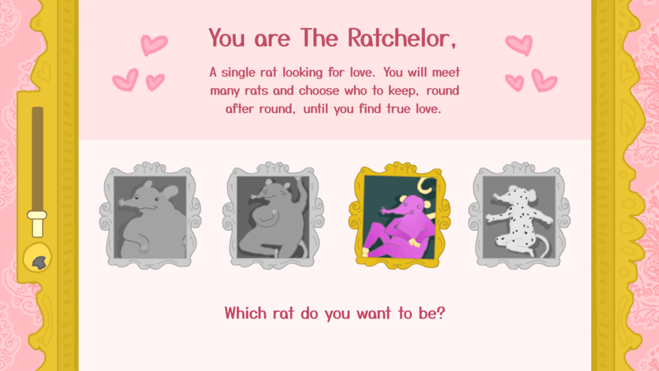 The Ratchelor: A Rat Dating Sim Screenshot