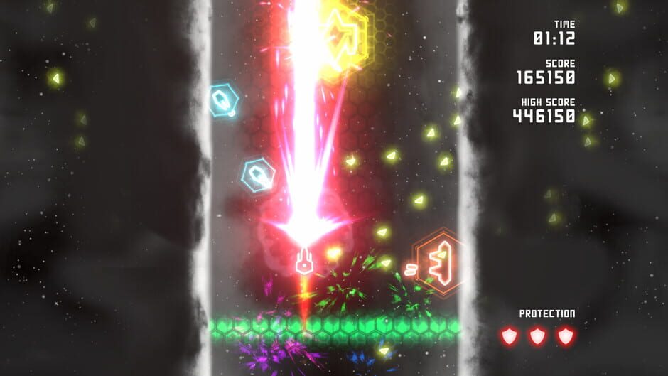 Neon Ships: The Type'em Up Shooter Screenshot
