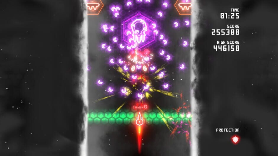 Neon Ships: The Type'em Up Shooter Screenshot