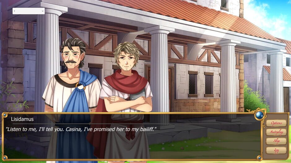 Casina: A Visual Novel set in Ancient Greece Screenshot