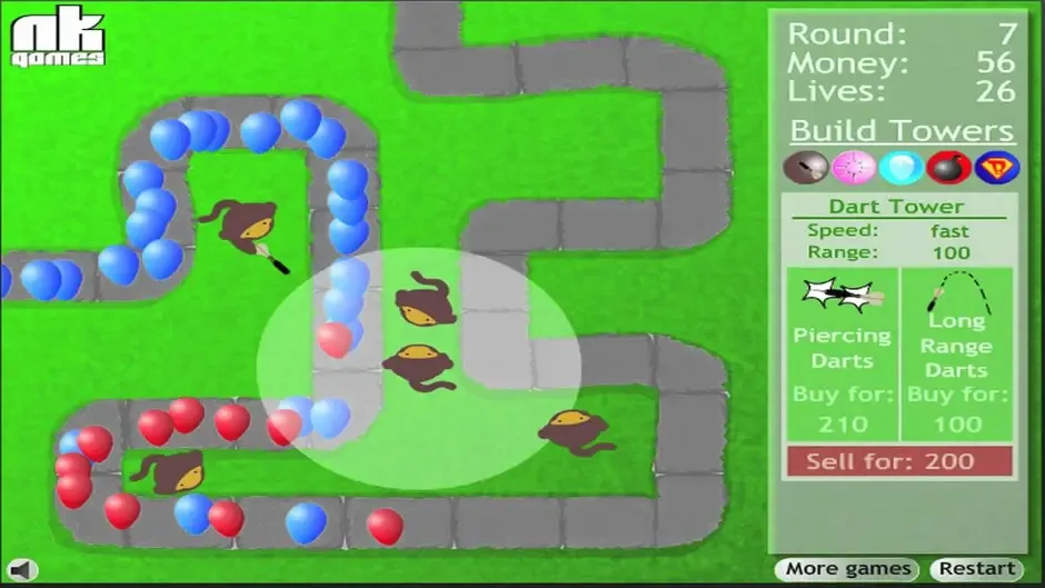 Bloons TD screenshot