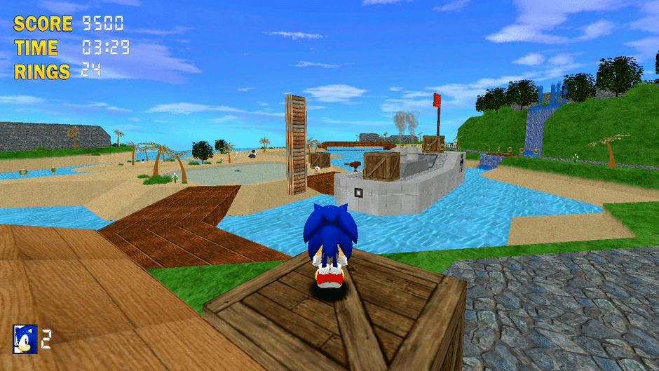 Sonic the Hedgehog 3D Screenshot