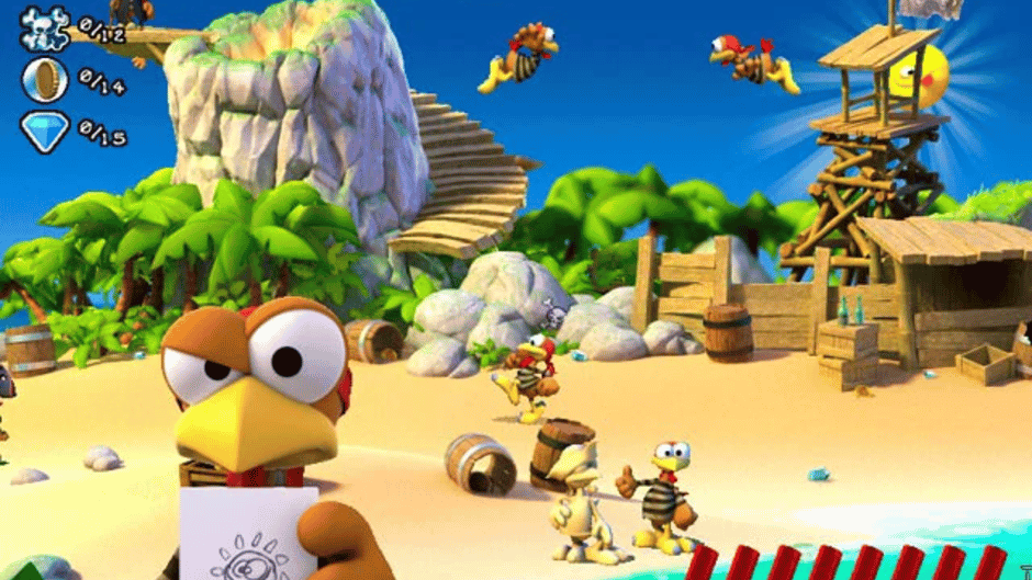 Crazy Chicken: Pirates Screenshot