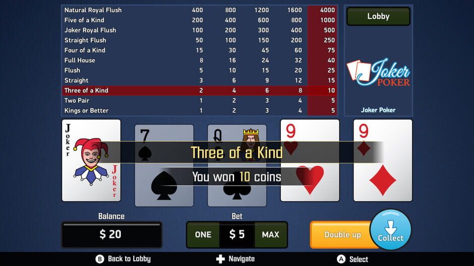 Joker Poker: Video Poker Screenshot