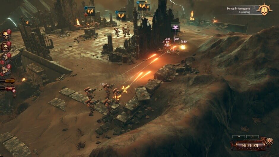warhammer 40
	
	 In the grim darkness of the far future, there is only war Experience every bone-rattling explosion and soul-crushing charge in Warhammer 40,000: Battlesector, the definitve battle-scale game of turn-based strategy and fast-paced combat that takes you to the battlefields of the 41st Millenium
	
	<img decoding=