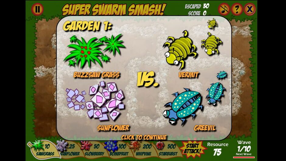 Super Swarm Smash Screenshot