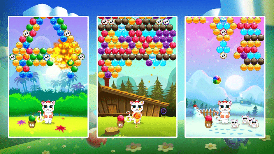 Bubble Cats Rescue Screenshot