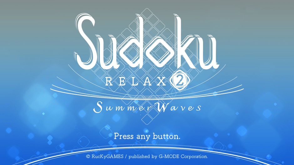 Sudoku Relax 2 Summer Waves Screenshot