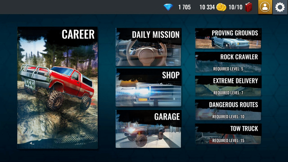 Offroad Driving Simulator 4x4: Trucks & SUV Trophy Screenshot