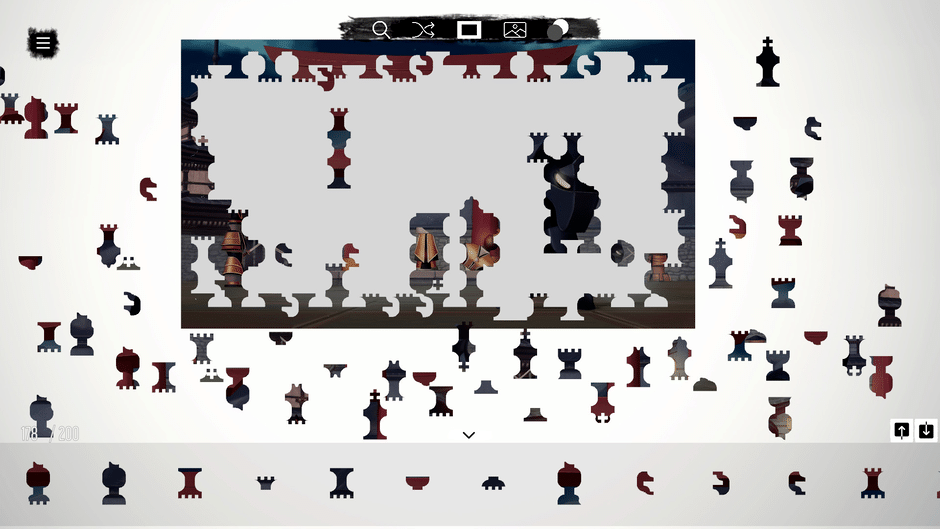 Shinobi's Way - a jigsaw chess tale Screenshot
