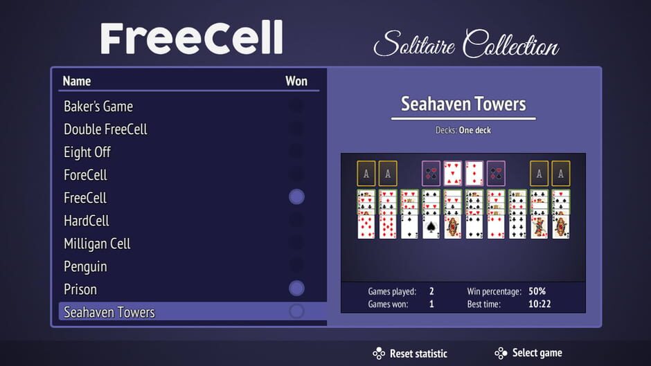 FreeCell Solitaire Collection Screenshot