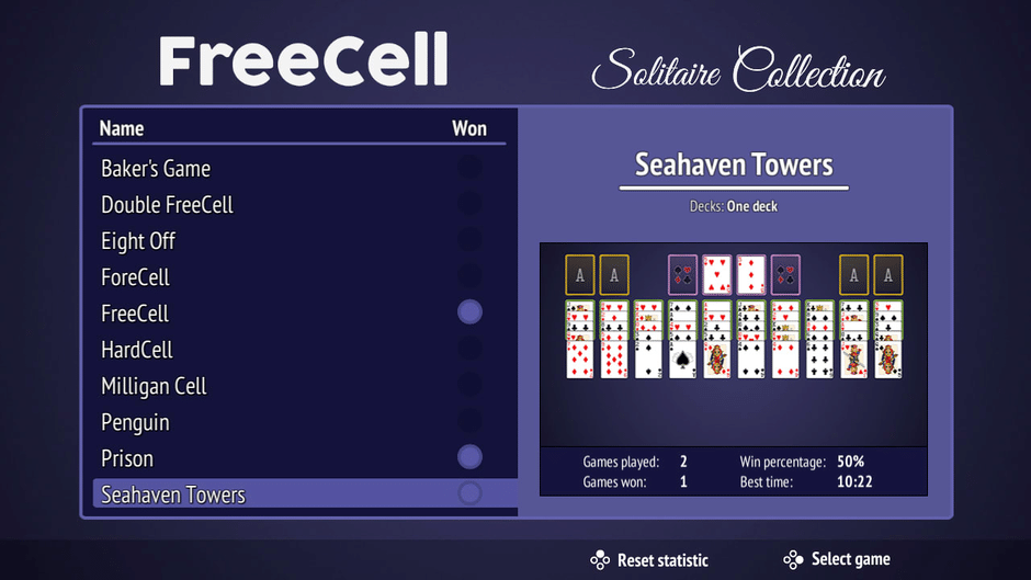 FreeCell Solitaire Collection Screenshot