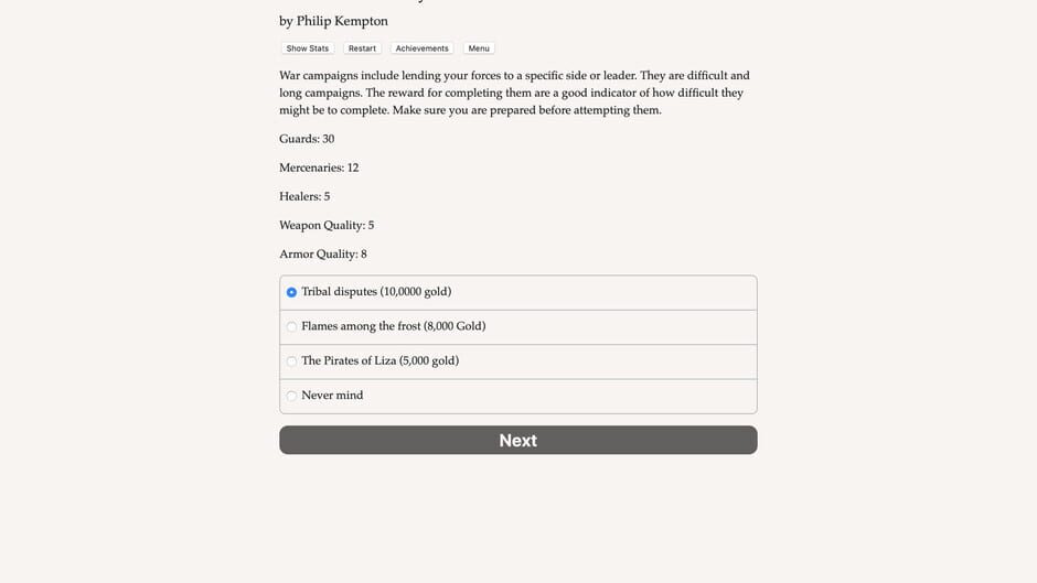 Life of a Mercenary Screenshot