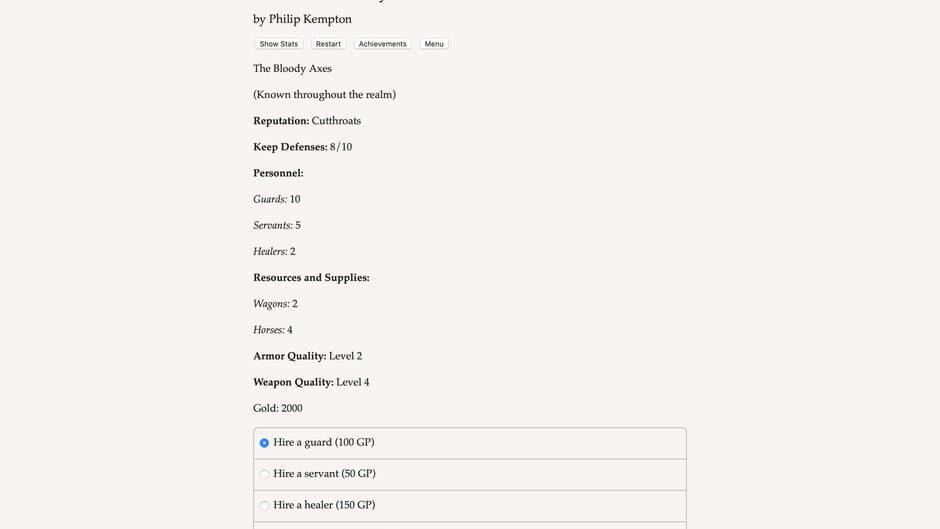 Life of a Mercenary Screenshot