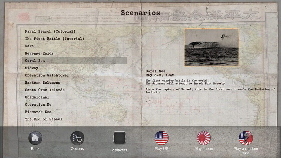 Carrier Battles 4 Guadalcanal: Pacific War Naval Warfare Screenshot