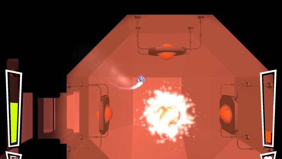 สกรีนช็อตจาก Super Thrustforce: Orbital Meat Police (รูปที่ 3)