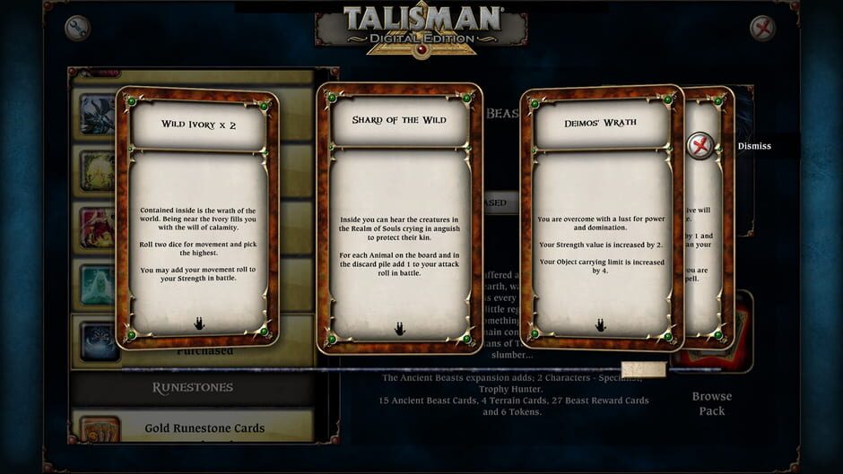 Talisman: The Ancient Beasts Screenshot