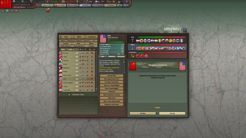 Hearts of Iron III: Their Finest Hour Screenshot