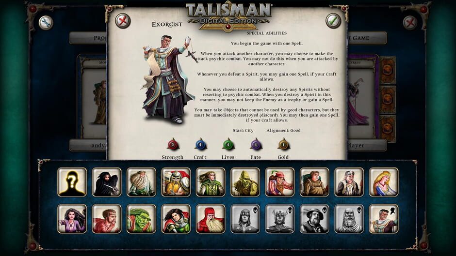 Talisman: Digital Edition - Exorcist Screenshot