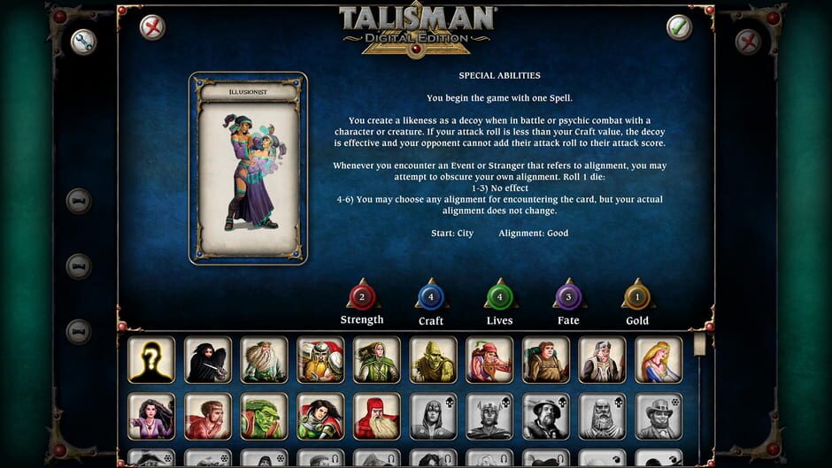 Talisman: Digital Edition - Illusionist Screenshot