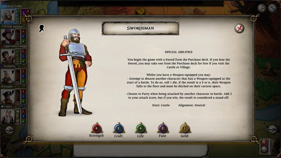 Talisman: Digital Edition - Swordsman Screenshot