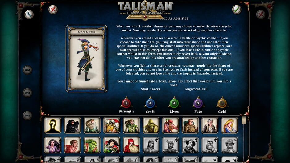 Talisman: Digital Edition - Shape Shifter Screenshot