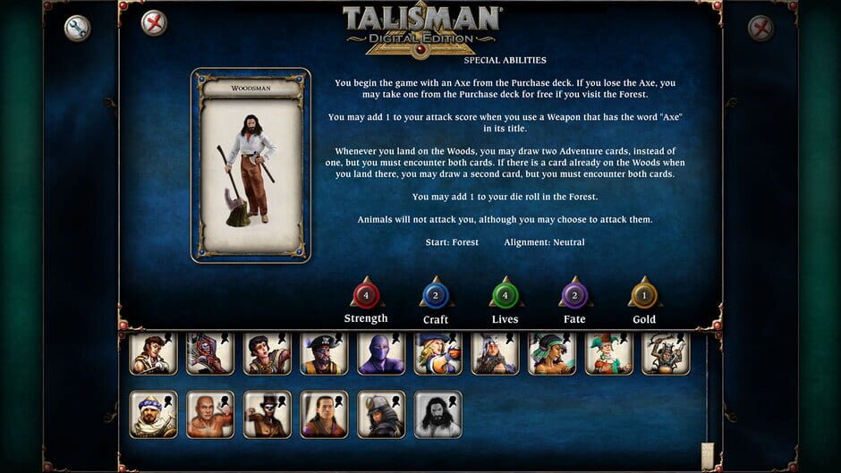 Talisman: Digital Edition - Woodsman Screenshot