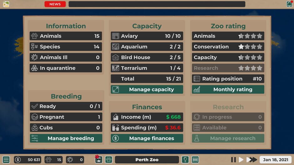 Zooconomy screenshot