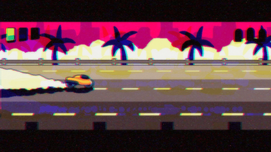 Retrowave Road Screenshot