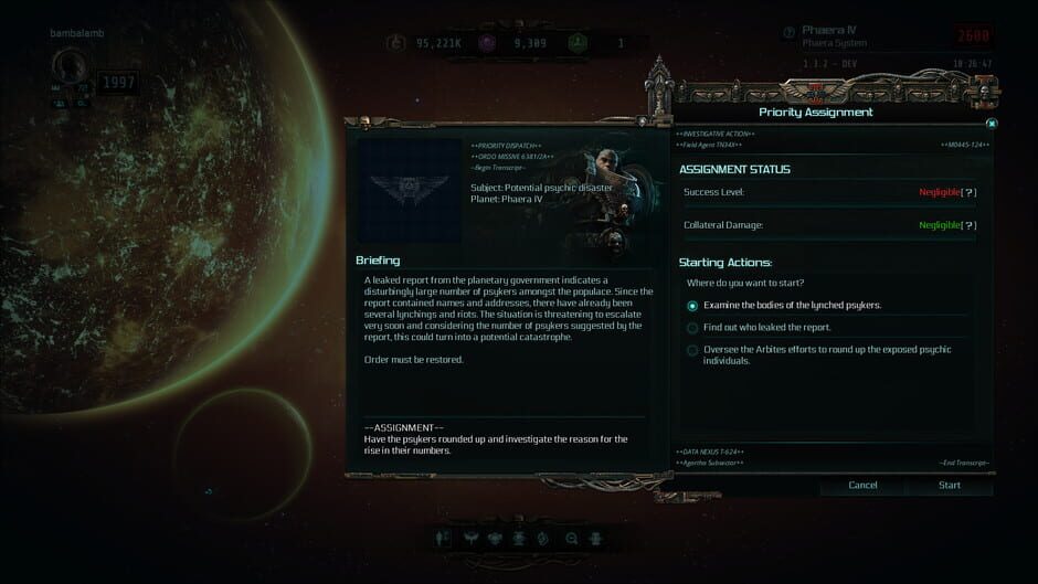 Warhammer 40,000: Inquisitor - Martyr: Discordant Choir Screenshot
