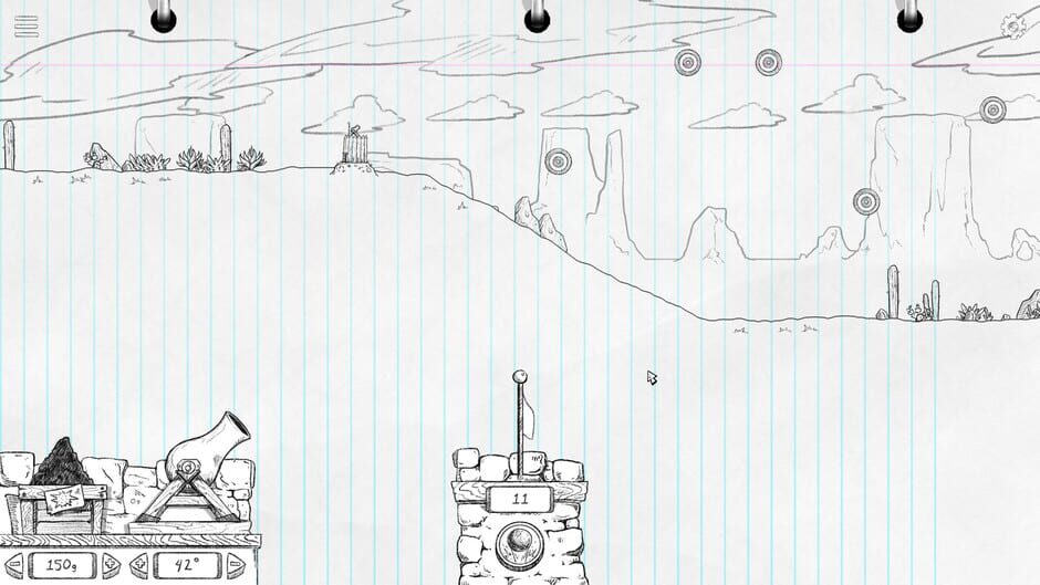 Notebook Artillery Screenshot