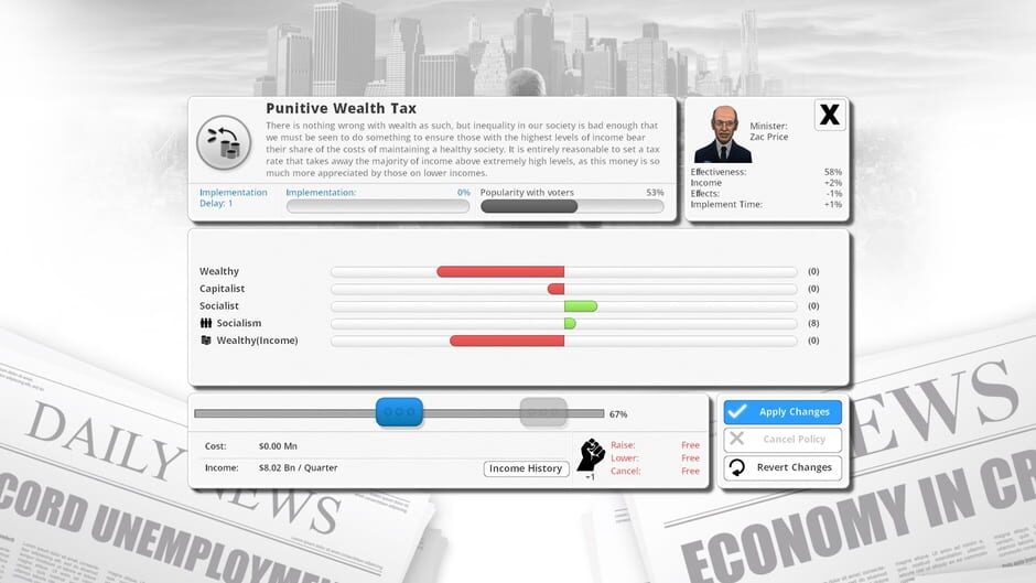 Democracy 3: Extremism Screenshot