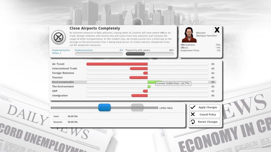 Democracy 3: Extremism Screenshot