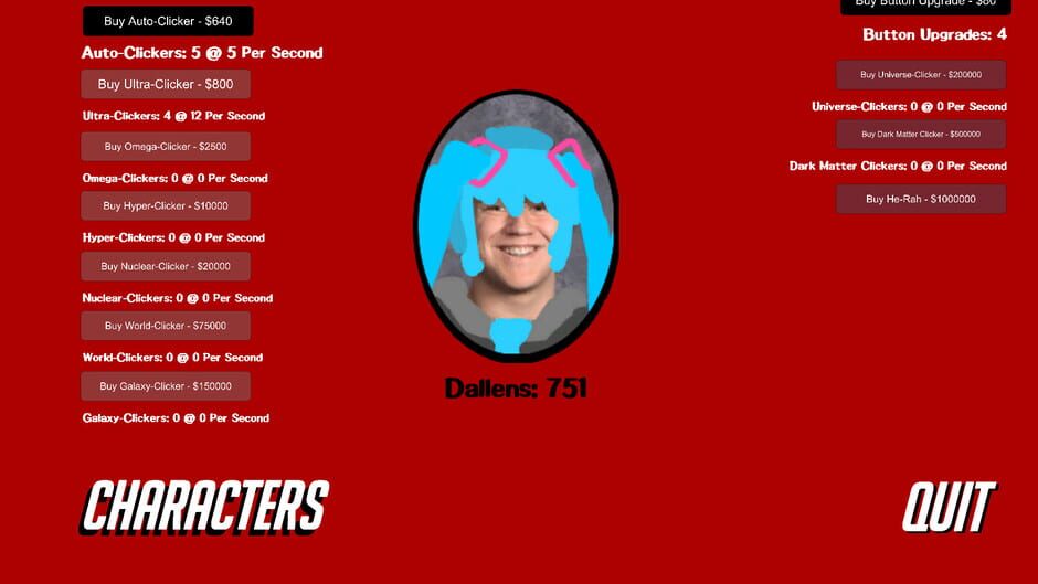 Dallen Clicker Ultimate Screenshot